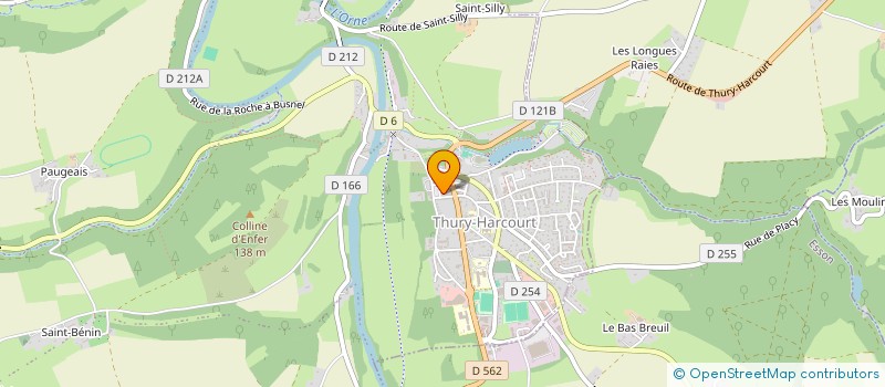 localisation de l'entreprise QUEN-MEGF  THURY-HARCOURT-LE-HOM