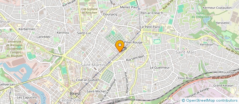 localisation de l'entreprise QUENAON à BREST
