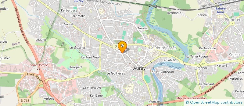 localisation de l'entreprise QUENARDEL à AURAY
