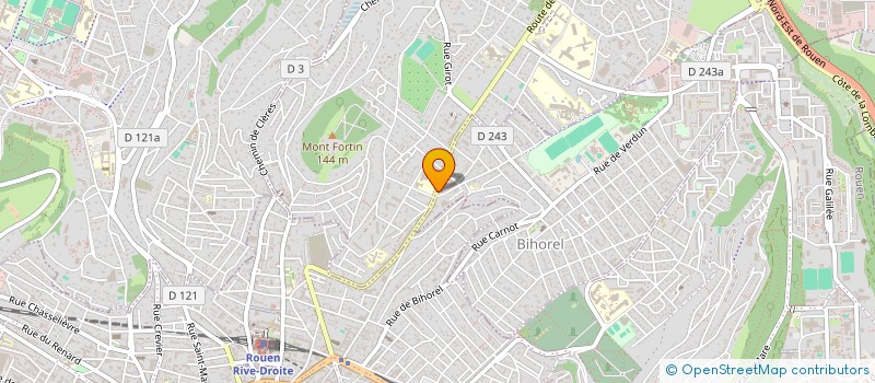 localisation de l'entreprise QUENAULT à BIHOREL