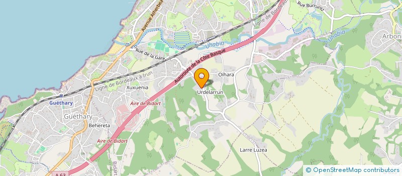 localisation de l'entreprise QUENAULT- LEMIERE à BIDART