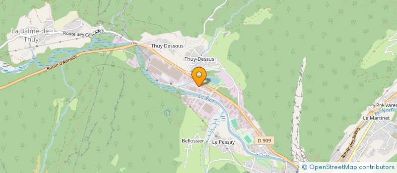 localisation de l'entreprise QUENCAMA  THONES