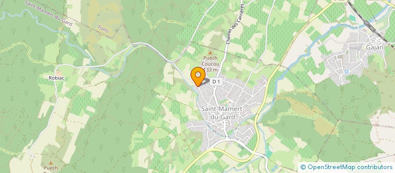 localisation de l'entreprise QUENCLEM  SAINT-MAMERT-DU-GARD