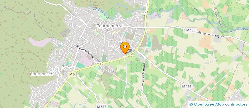 localisation de l'entreprise QUENET à COURNONTERRAL