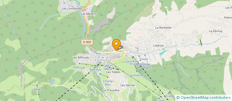 localisation de l'entreprise QUENET X CO à LA CLUSAZ