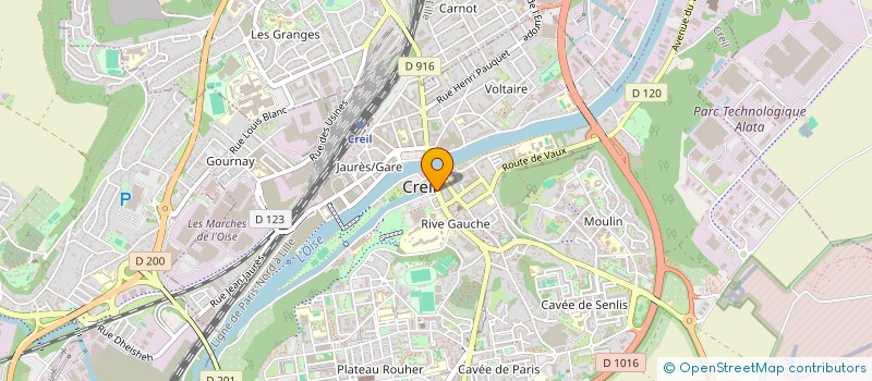 localisation de l'entreprise QUENEUTTE 60 à CREIL