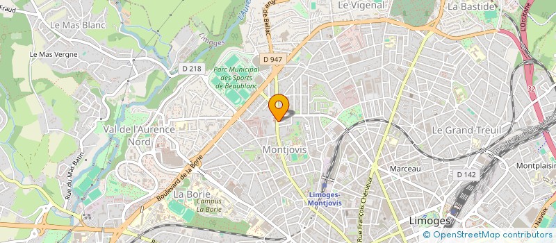 localisation de l'entreprise QUENLILATIN à LIMOGES