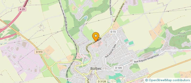 localisation de l'entreprise QUENLINE  BOLBEC