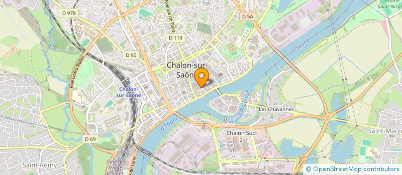 localisation de l'entreprise QUENLUSO à CHALON-SUR-SAONE