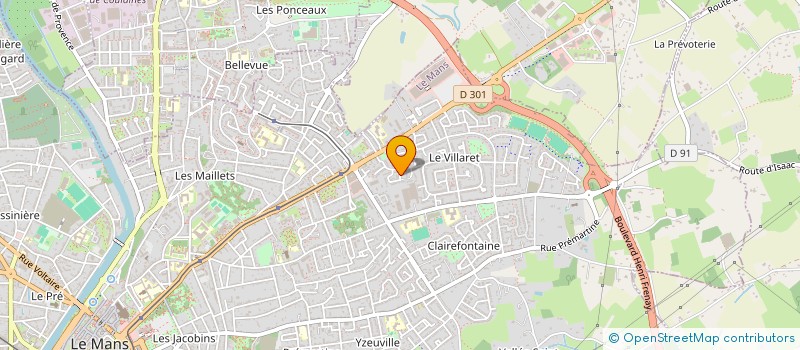 localisation de l'entreprise QUENNEC AND CO  SARGE-LES-LE-MANS