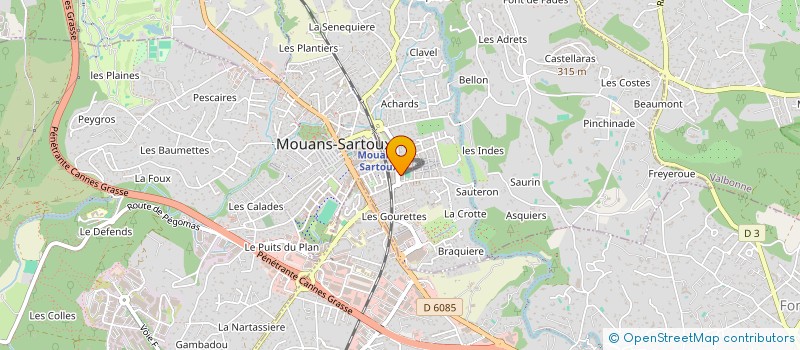 localisation de l'entreprise QUENOCE  CHATEAUNEUF-GRASSE