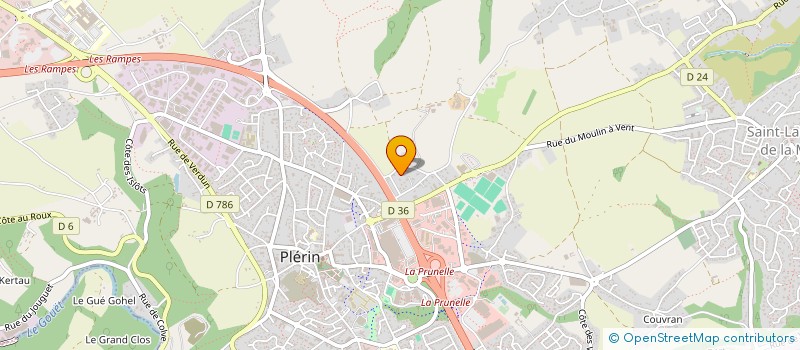 localisation de l'entreprise QUENOT RENOV' à PLERIN