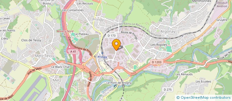 localisation de l'entreprise QUENOTTES ET COMPAGNIE à ANNECY