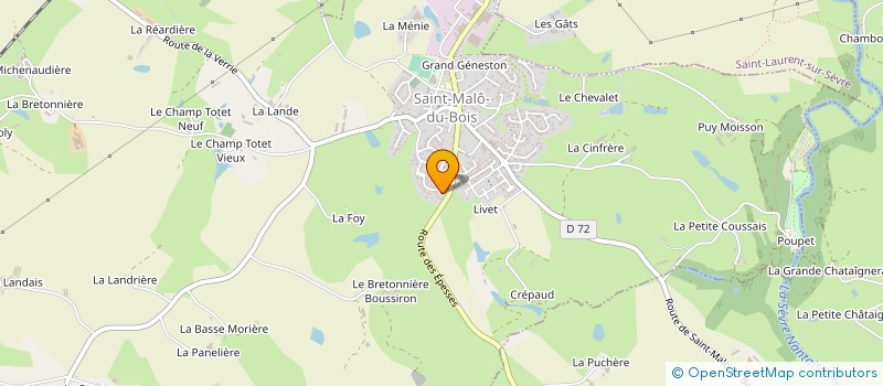 localisation de l'entreprise QUENPADINE  SAINT-MALO-DU-BOIS