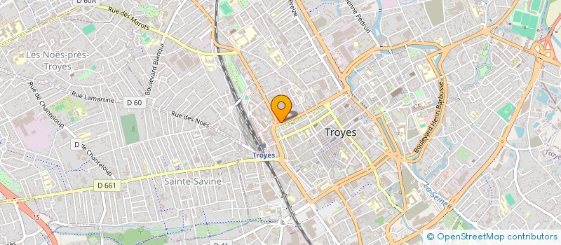 localisation de l'entreprise QUENSEB à TROYES