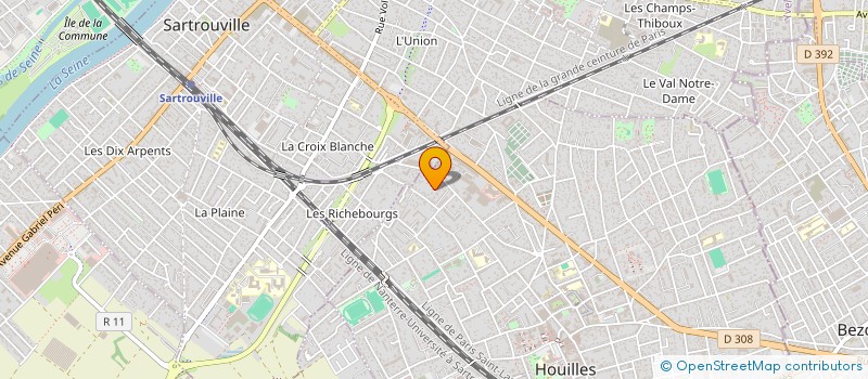 localisation de l'entreprise QUENSIEM  HOUILLES