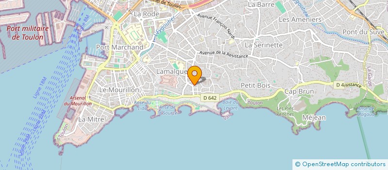 localisation de l'entreprise QUENTAIS  TOULON