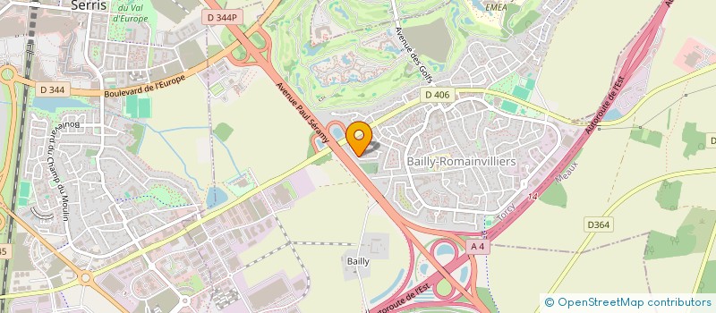 localisation de l'entreprise QUENTALI  BAILLY-ROMAINVILLIERS