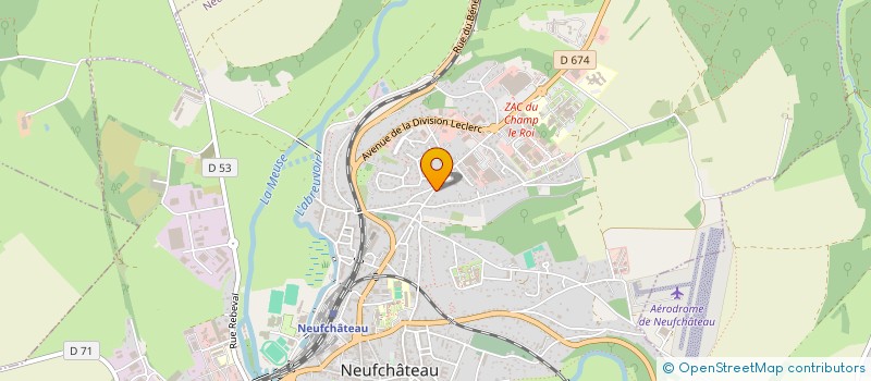 localisation de l'entreprise QUENTALIN  NEUFCHATEAU