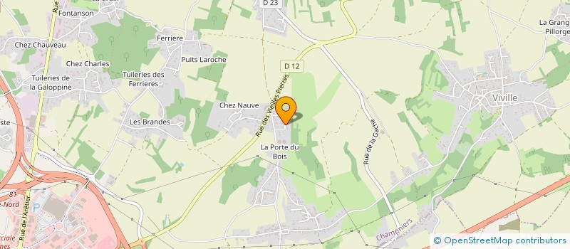 localisation de l'entreprise QUENTANE à CHAMPNIERS