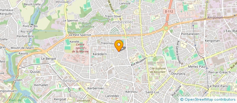 localisation de l'entreprise QUENTEL LE GRIGNOU  BREST