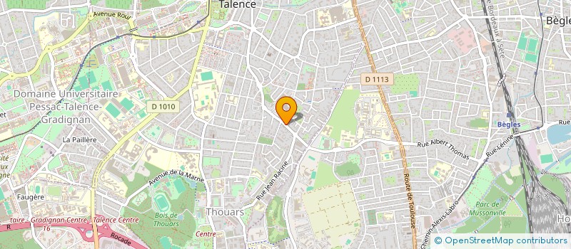 localisation de l'entreprise QUENTEVE  TALENCE