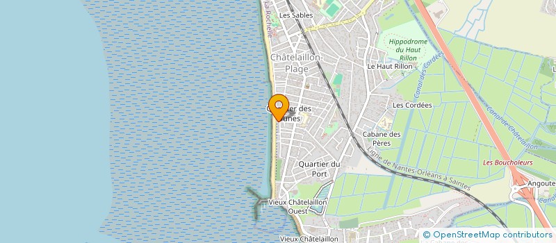 localisation de l'entreprise QUENTHANNE à CHATELAILLON-PLAGE