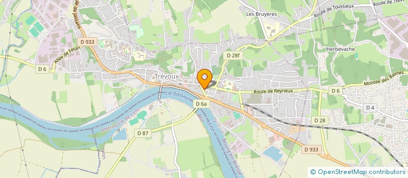 localisation de l'entreprise QUENTHI à TREVOUX