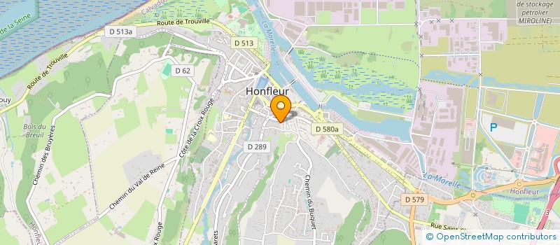 localisation de l'entreprise QUENTHOM à HONFLEUR