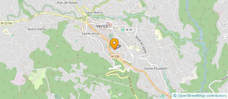localisation de l'entreprise QUENTHYS à VENCE