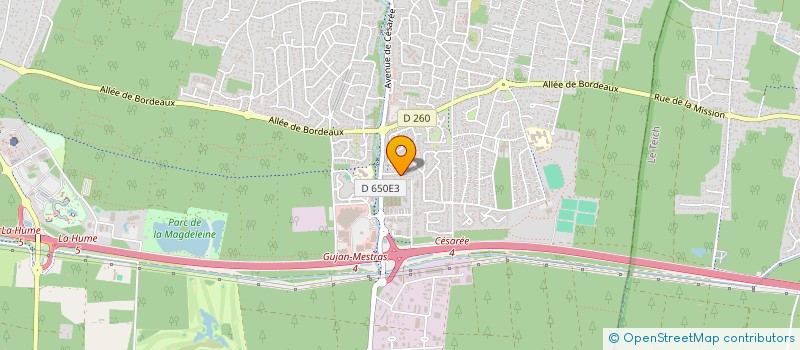 localisation de l'entreprise QUENTIN  GUJAN-MESTRAS