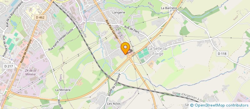 localisation de l'entreprise QUENTIN à LA SELLE-LA-FORGE
