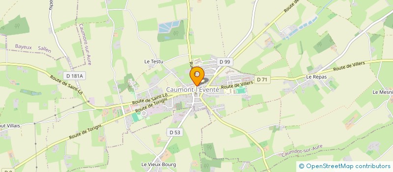 localisation de l'entreprise QUENTIN  CAUMONT-SUR-AURE