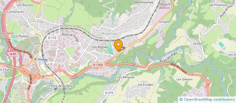 localisation de l'entreprise QUENTIN  THONES