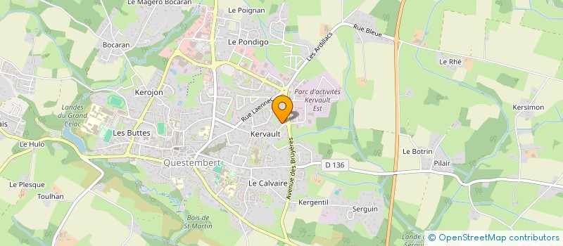 localisation de l'entreprise QUENTIN BAT  QUESTEMBERT