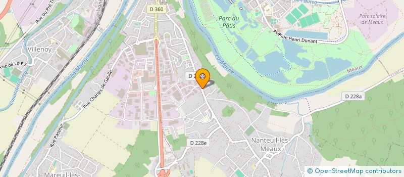 localisation de l'entreprise QUENTIN CUISINE à NANTEUIL-LES-MEAUX