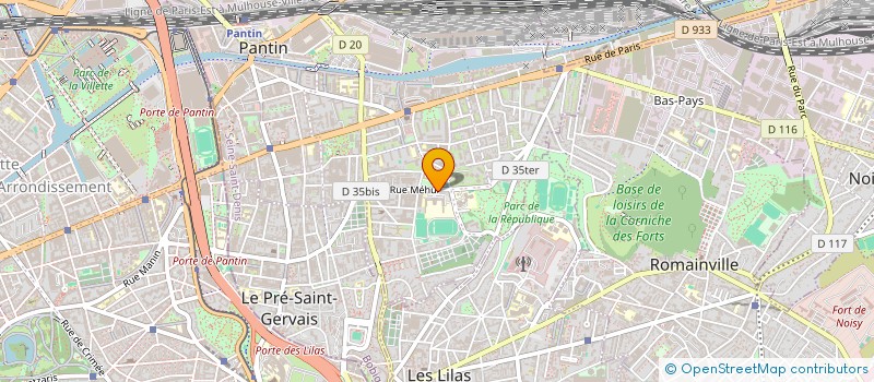 localisation de l'entreprise QUENTIN DTI à PANTIN