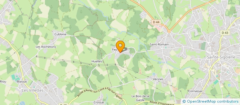localisation de l'entreprise QUENTIN ET SOLENE à SAINTE-SIGOLENE