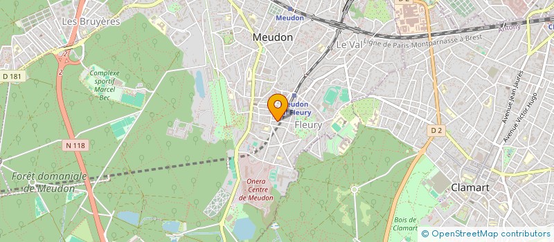 localisation de l'entreprise QUENTIN LE JEUNE à MEUDON