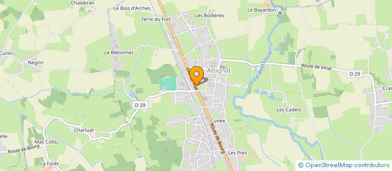 localisation de l'entreprise QUENTIN MOREY DIETETIQUE à ATTIGNAT