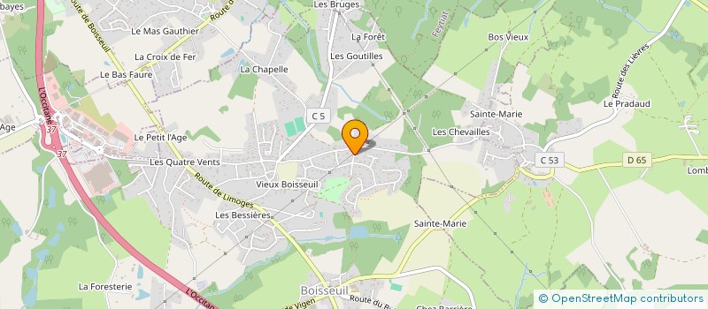 localisation de l'entreprise QUENTIN MULTI-SERVICES  BOISSEUIL