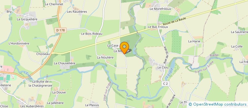 localisation de l'entreprise QUENTINLOUANE  JOUE-SUR-ERDRE