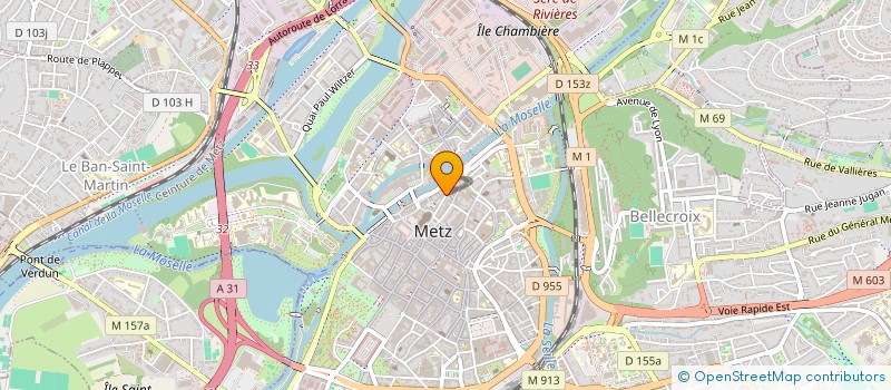 localisation de l'entreprise QUENTINOU  METZ