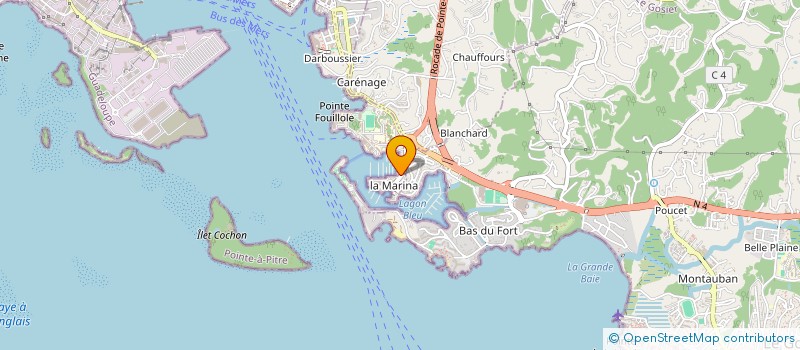 localisation de l'entreprise QUENTINVEST à POINTE-A-PITRE