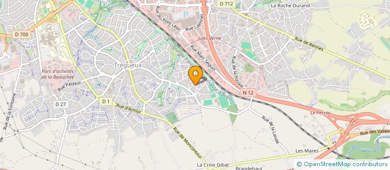 localisation de l'entreprise QUENTINVESTI à TREGUEUX