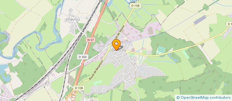 localisation de l'entreprise QUENTINY à DEVECEY