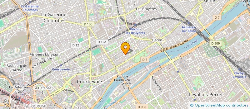 localisation de l'entreprise QUENTIS CAPITAL à COURBEVOIE