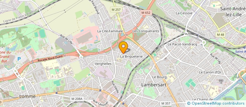 localisation de l'entreprise QUENTMEL à LAMBERSART