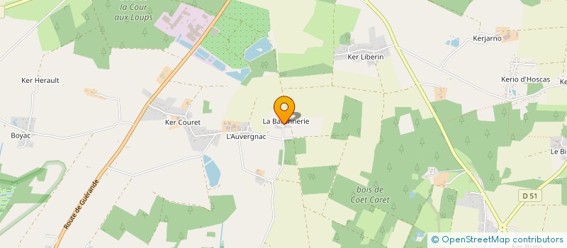 localisation de l'entreprise QUENTOINE à HERBIGNAC