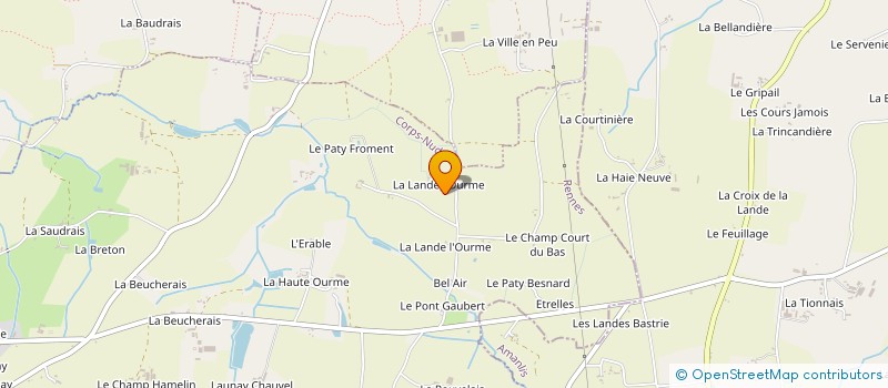 localisation de l'entreprise QUENTOM  CORPS-NUDS